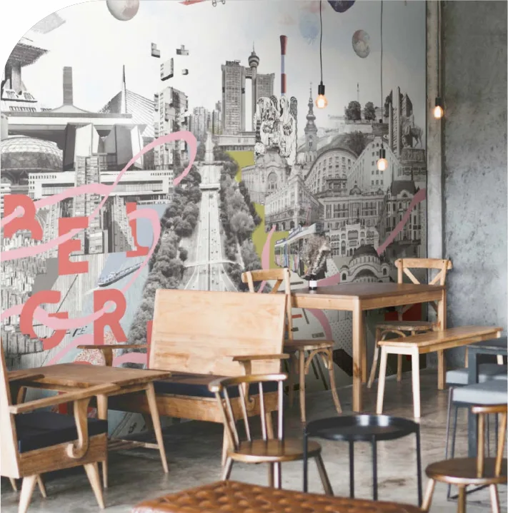 mural wallpaper for modern home